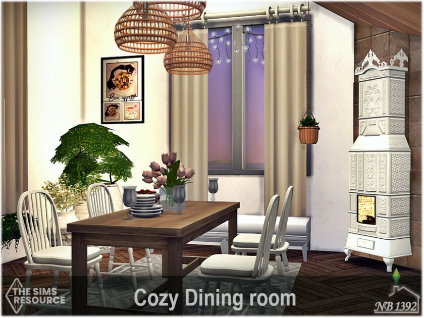 Cozy Dining Room (CC Only TSR) By Nobody1392 1 Cozy Dining Room (CC Only TSR) By Nobody1392 Sims 4 CC