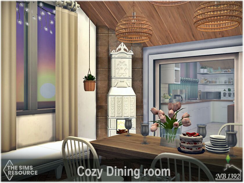 Cozy Dining Room (CC Only TSR) By Nobody1392 5 sims 4 cc cozy dining room cc only tsr by nobody1392 2