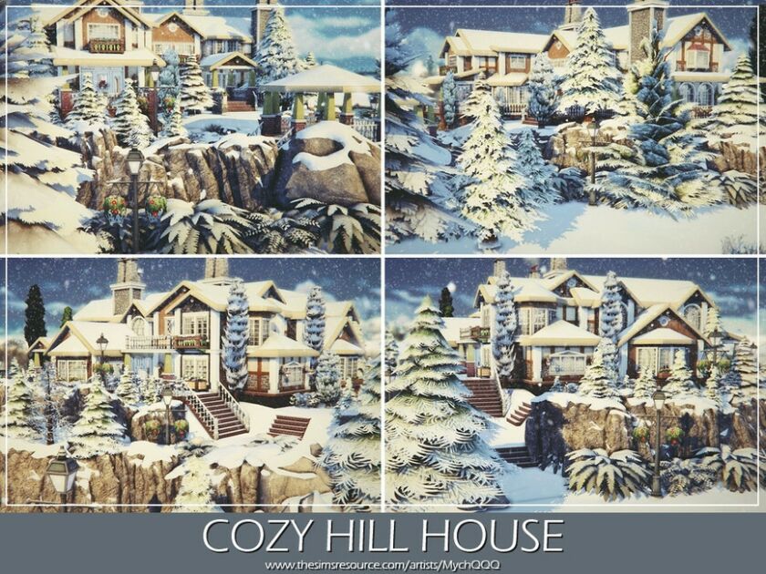 Cozy Hill House By Mychqqq 7 sims 4 cc cozy hill house by mychqqq 3