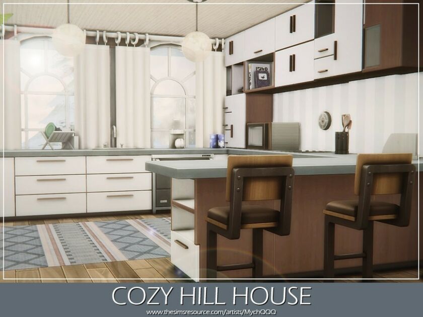 Cozy Hill House By Mychqqq 3 sims 4 cc cozy hill house by mychqqq 5