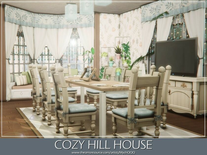 Cozy Hill House By Mychqqq 2 sims 4 cc cozy hill house by mychqqq 7