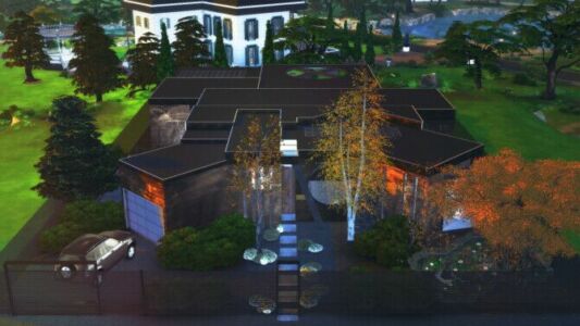 Cypress Terrace House Sims 4 CC