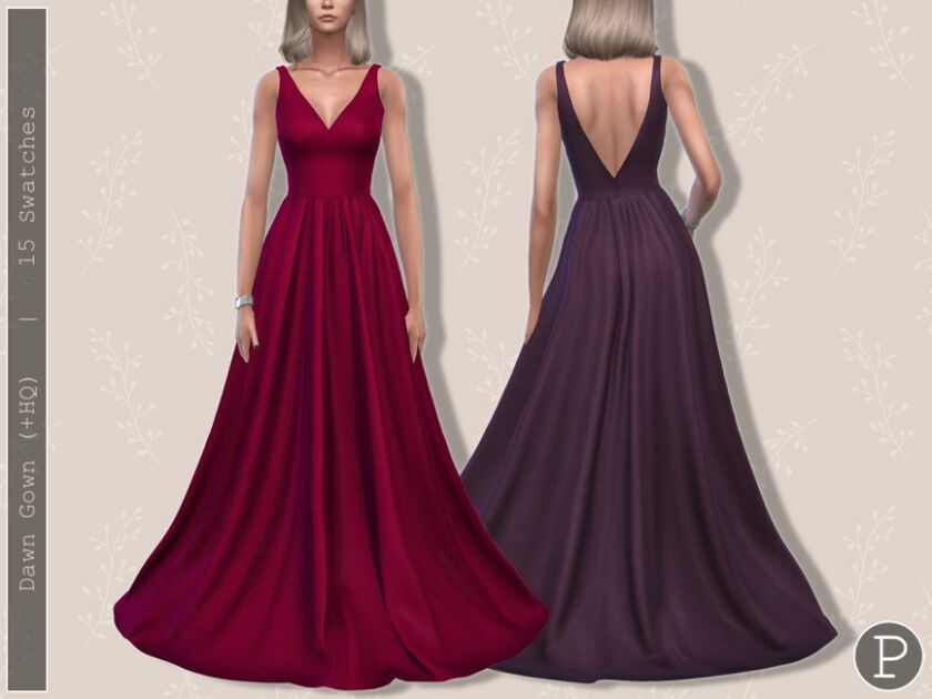 Dawn Gown Sims 4 CC