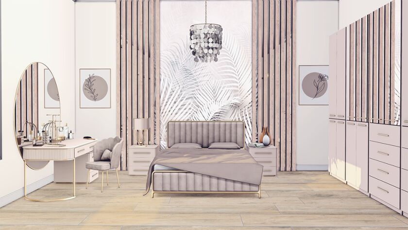 Deluxe Bedroom Furniture By Lapanemona 1 Deluxe Bedroom Furniture By Lapanemona Sims 4 CC