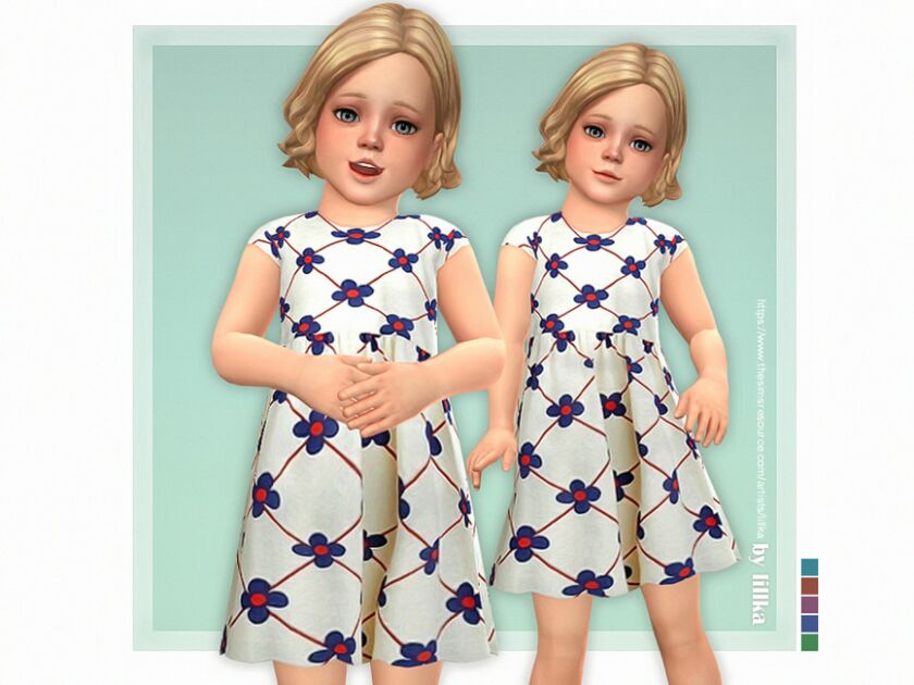 Denise Dress By Lillka Sims 4 CC