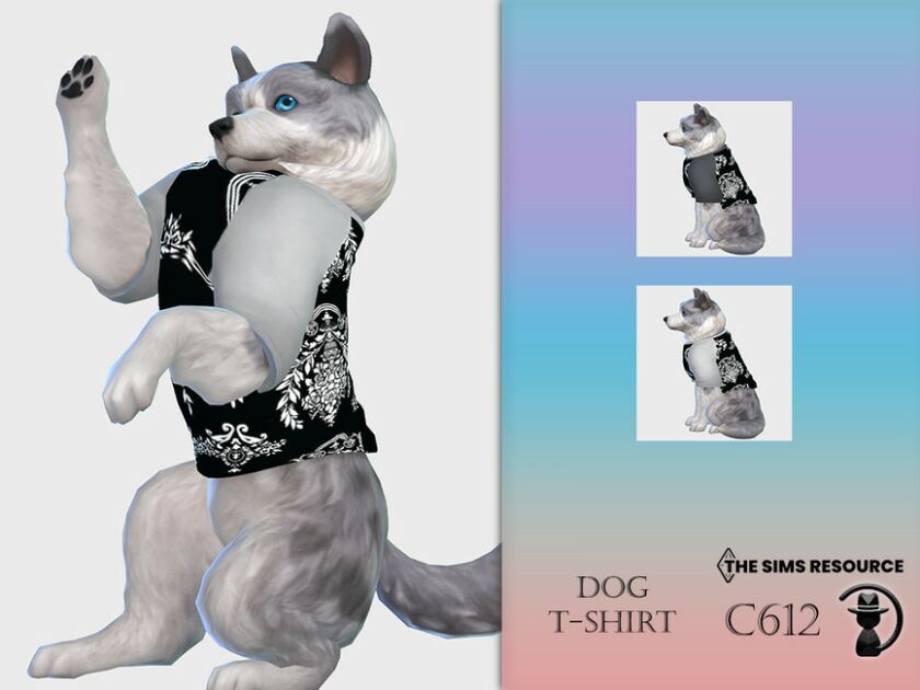 DOG T-Shirt C612 By Turksimmer 1 DOG T-Shirt C612 By Turksimmer Sims 4 CC