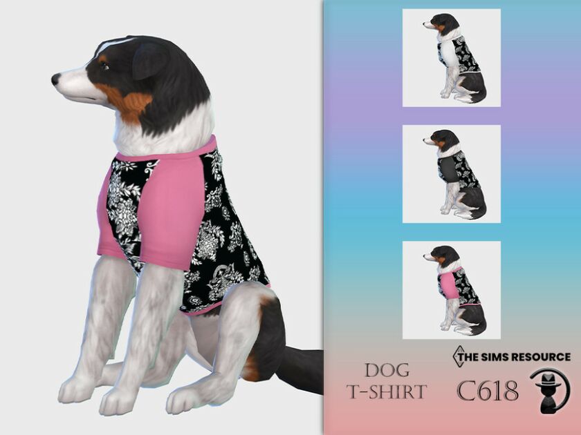 DOG T-Shirt C618 By Turksimmer 1 DOG T-Shirt C618 By Turksimmer Sims 4 CC