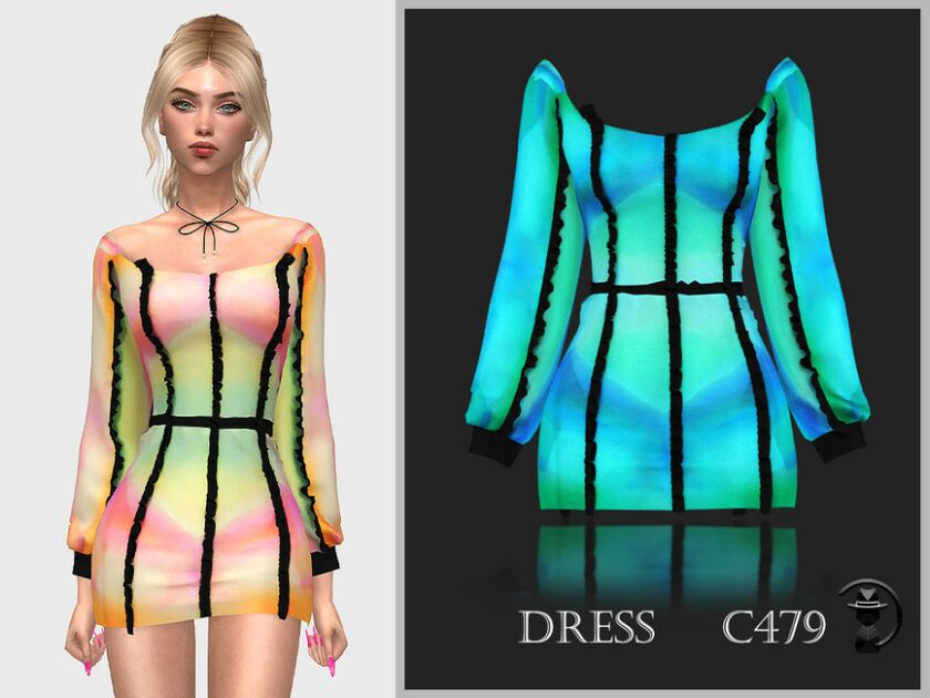 Dress C479 By Turksimmer 1 Dress C479 By Turksimmer Sims 4 CC