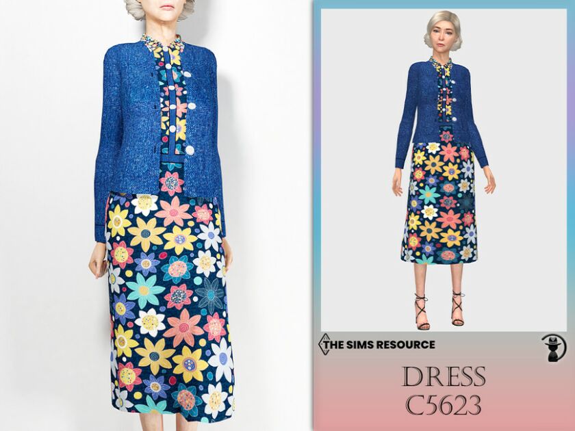 Dress C623 By Turksimmer 1 Dress C623 By Turksimmer Sims 4 CC