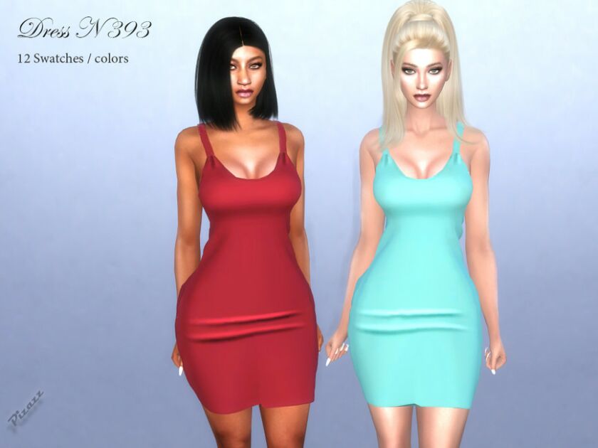 Dress N 393 By Pizazz 1 Dress N 393 By Pizazz Sims 4 CC