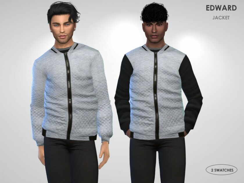 Edward Jacket By Puresim 1 Edward Jacket By Puresim Sims 4 CC