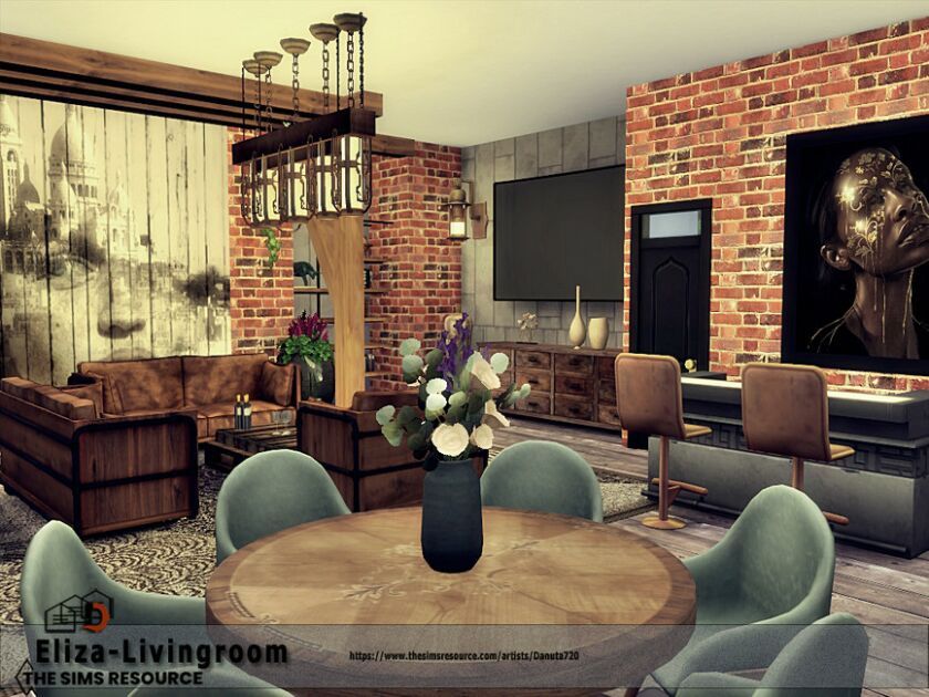 Eliza-Livingroom By Danuta720 5 sims 4 cc eliza livingroom by danuta720 3