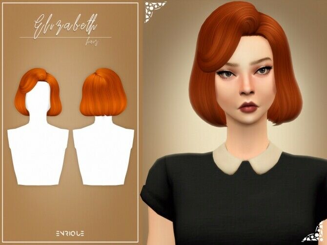 Elizabeth Hairstyle 1 Elizabeth Hairstyle Sims 4 CC