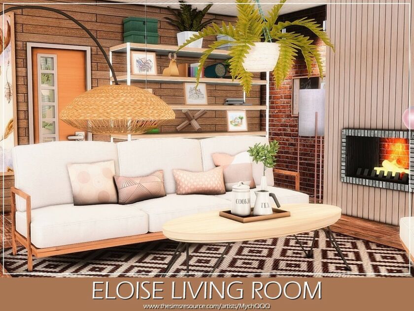 Eloise Living Room By Mychqqq 1 Eloise Living Room By Mychqqq Sims 4 CC