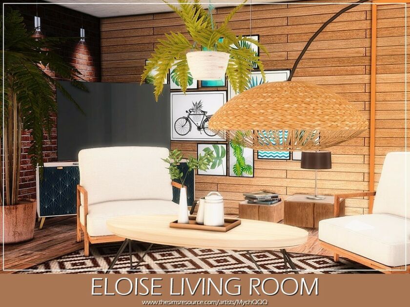 Eloise Living Room By Mychqqq 5 sims 4 cc eloise living room by mychqqq 3
