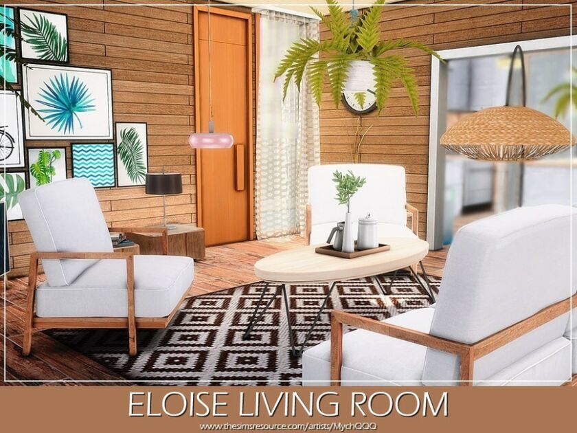 Eloise Living Room By Mychqqq 4 sims 4 cc eloise living room by mychqqq 4