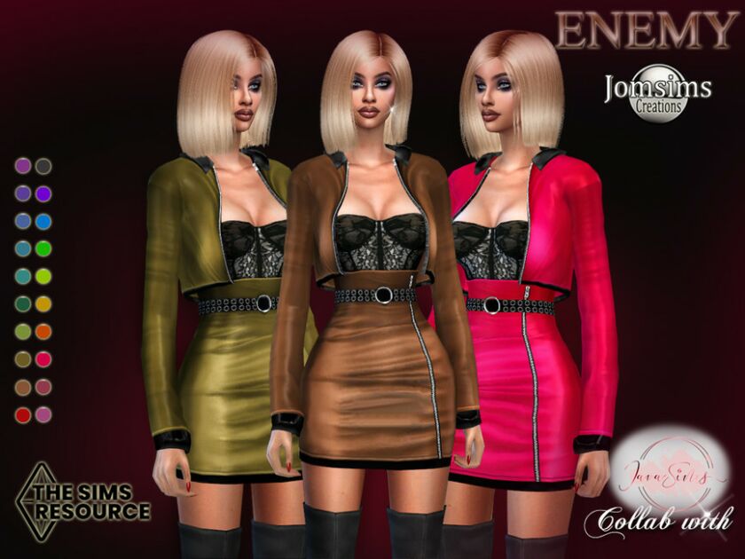 Enemy Outfit By Jomsims 1 Enemy Outfit By Jomsims Sims 4 CC