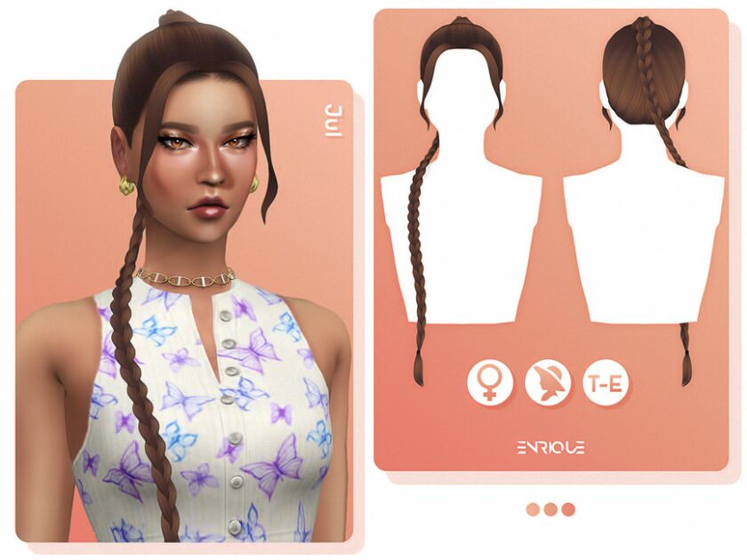 Enriques4 – JUL Hairstyle 1 Enriques4 – JUL Hairstyle Sims 4 CC