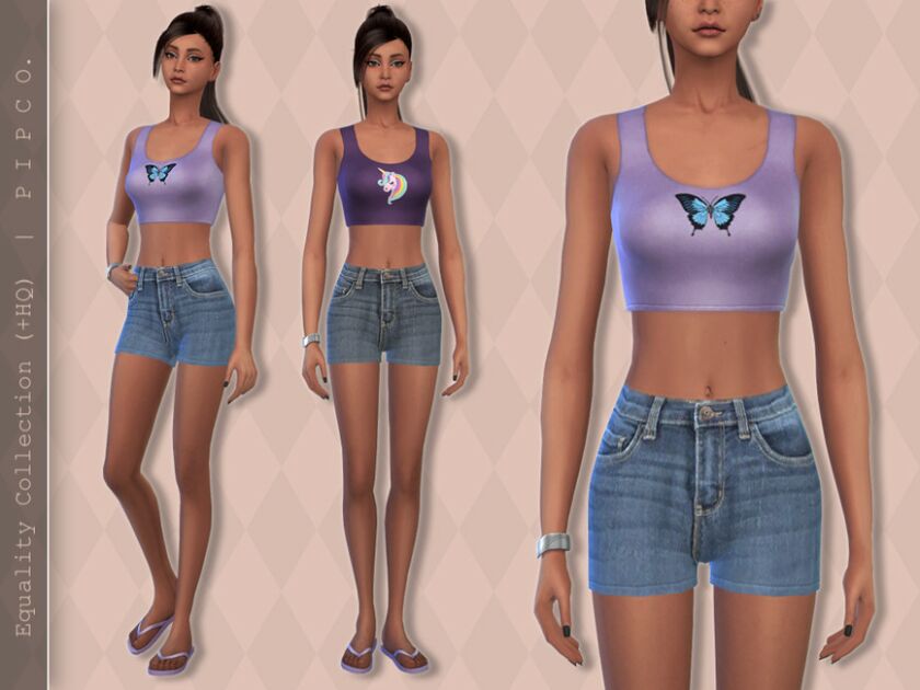 Equality TOP (Collab). By Pipco 1 Equality TOP (Collab). By Pipco Sims 4 CC