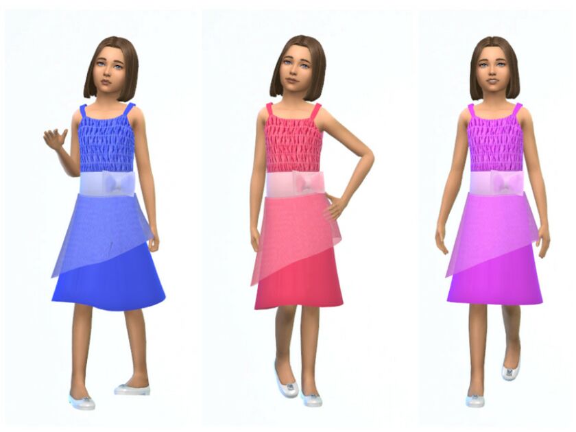 Erinaok Girl’S Dress 0711 By Erinaok 1 Erinaok Girl’S Dress 0711 By Erinaok Sims 4 CC