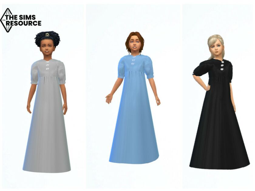 Erinaok Girl’S Dress 0909 By Erinaok 1 Erinaok Girl’S Dress 0909 By Erinaok Sims 4 CC