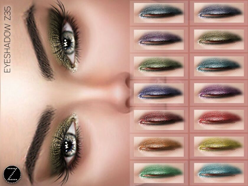 Eyeshadow Z35 By Zenx 1 Eyeshadow Z35 By Zenx Sims 4 CC