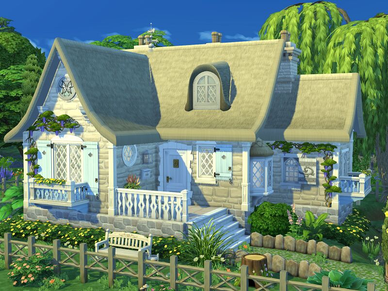Fairy Cottage // NO CC By Flubs79 1 Fairy Cottage // NO CC By Flubs79 Sims 4 CC