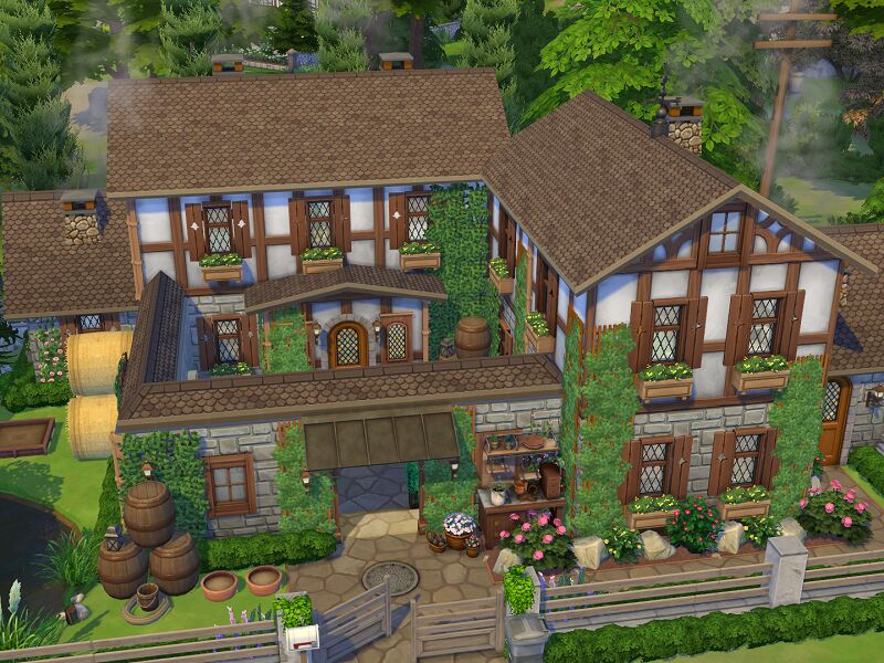 Family Farmhouse // NO CC By Flubs79 1 Family Farmhouse // NO CC By Flubs79 Sims 4 CC