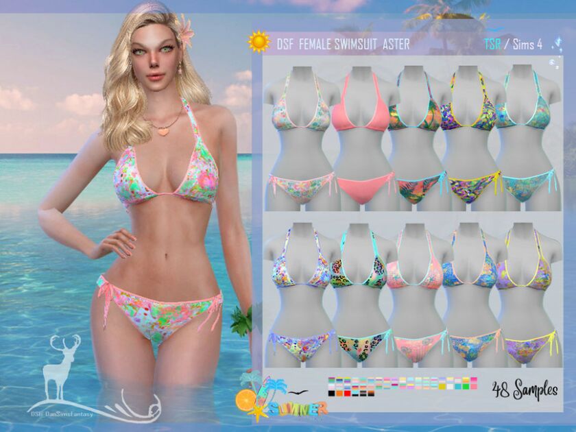 Female Swimsuit Aster By Dansimsfantasy 1 Female Swimsuit Aster By Dansimsfantasy Sims 4 CC