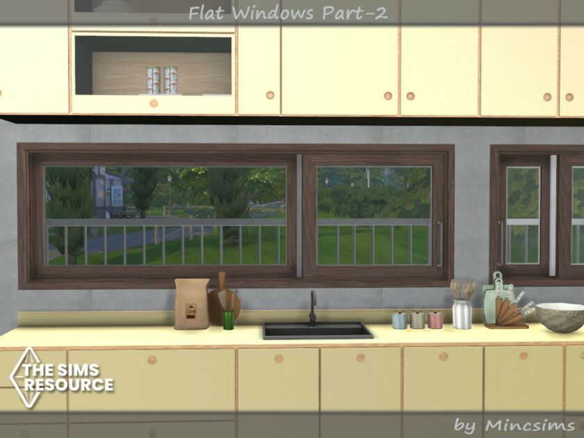 Flat Windows Part.2 By Mincsims 6 sims 4 cc flat windows part 2 by mincsims 2