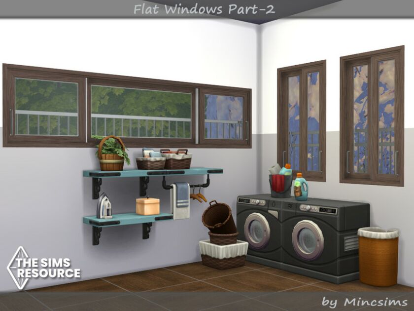 Flat Windows Part.2 By Mincsims 5 sims 4 cc flat windows part 2 by mincsims 4