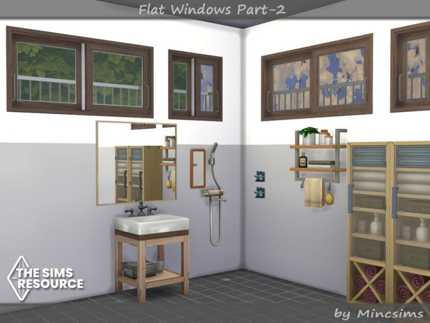 Flat Windows Part.2 By Mincsims 3 sims 4 cc flat windows part 2 by mincsims 5