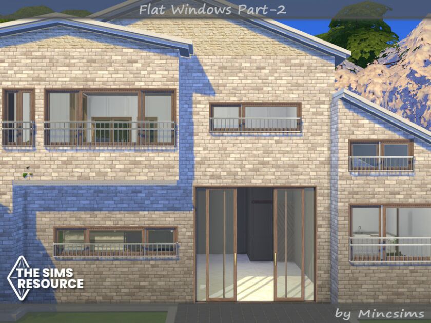 Flat Windows Part.2 By Mincsims 2 sims 4 cc flat windows part 2 by mincsims 6
