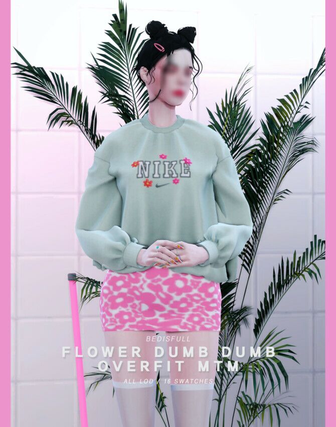 FM Flower Dumb Dumb Overfit MTM 1 FM Flower Dumb Dumb Overfit MTM Sims 4 CC