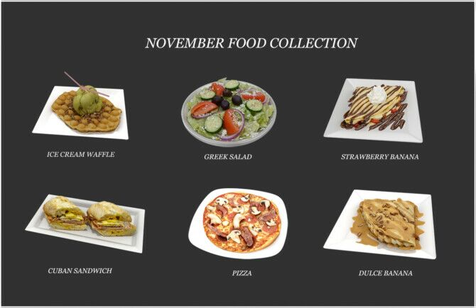 Food Collection 1 Food Collection Sims 4 CC