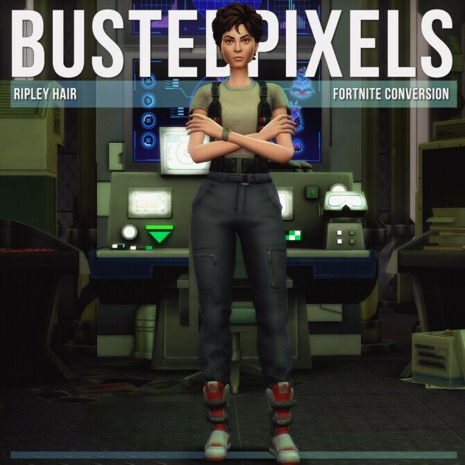 Fortnite Ripley Hair Conversion/Edit 1 Fortnite Ripley Hair Conversion/Edit Sims 4 CC