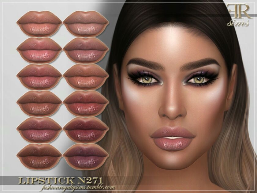 FRS Lipstick N271 By Fashionroyaltysims 1 FRS Lipstick N271 By Fashionroyaltysims Sims 4 CC
