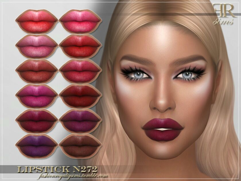 FRS Lipstick N272 By Fashionroyaltysims 1 FRS Lipstick N272 By Fashionroyaltysims Sims 4 CC
