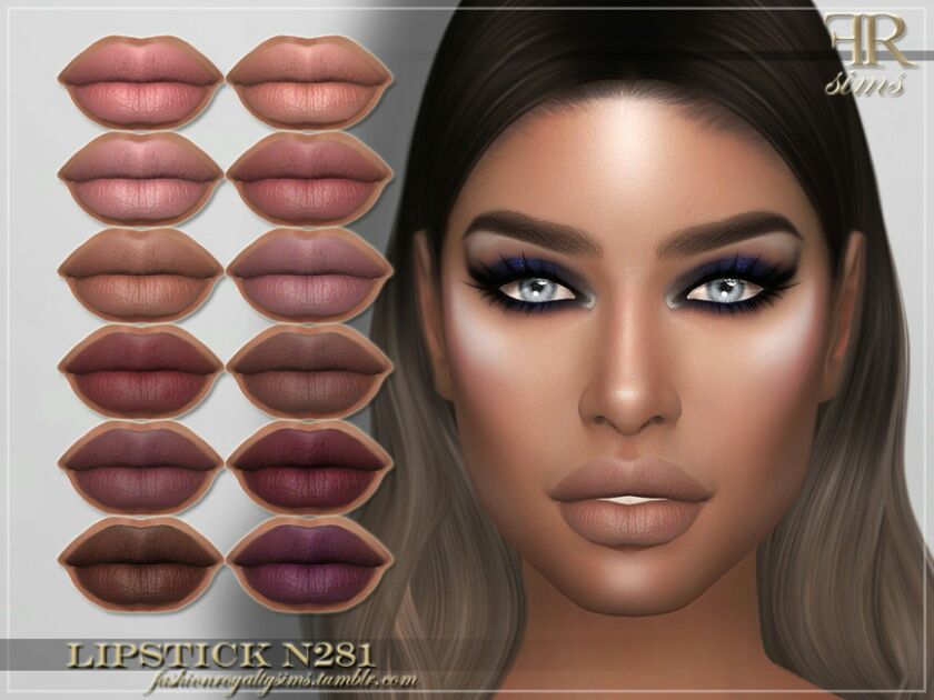 FRS Lipstick N281 By Fashionroyaltysims 1 FRS Lipstick N281 By Fashionroyaltysims Sims 4 CC