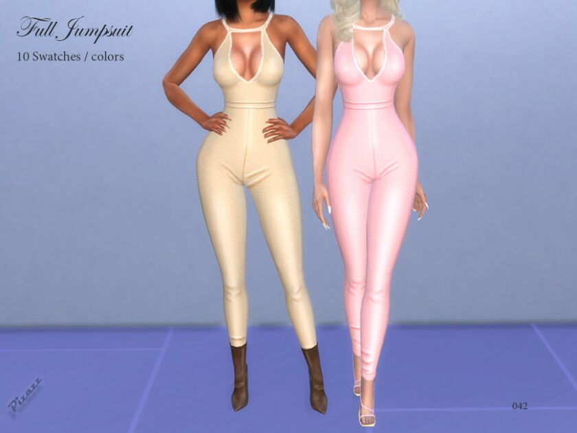 Full Jumpsuit By Pizazz 1 Full Jumpsuit By Pizazz Sims 4 CC