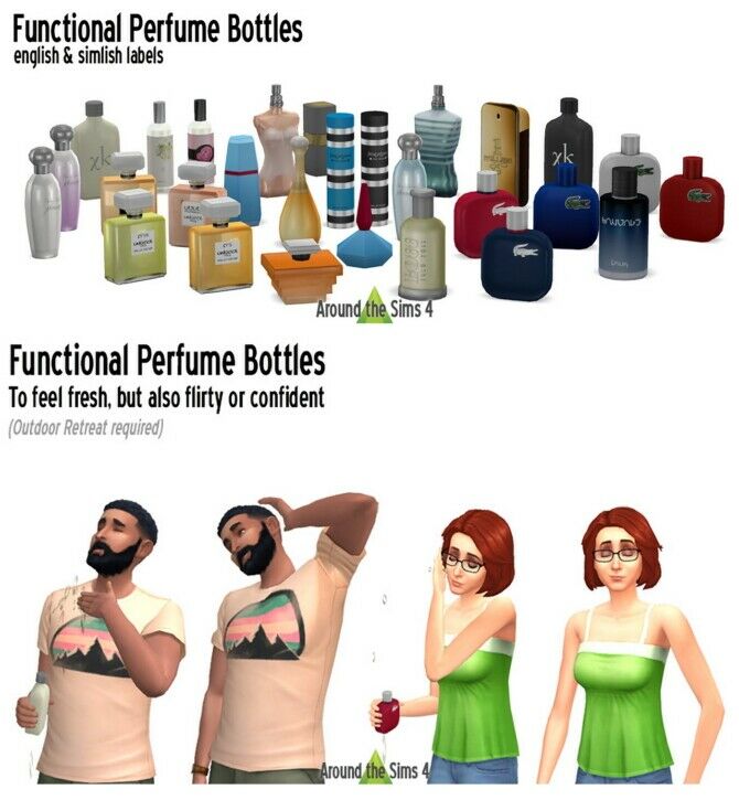 Functional Perfumes 1 Functional Perfumes Sims 4 CC