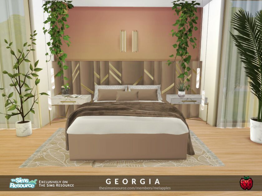 Georgia Bedroom By Melapples 1 Georgia Bedroom By Melapples Sims 4 CC