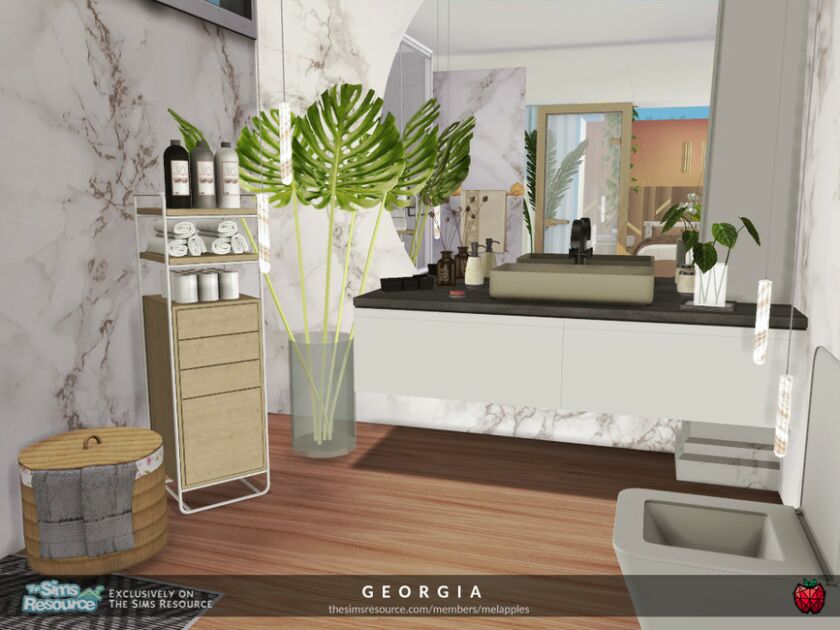 Georgia Bedroom By Melapples 3 sims 4 cc georgia bedroom by melapples 5