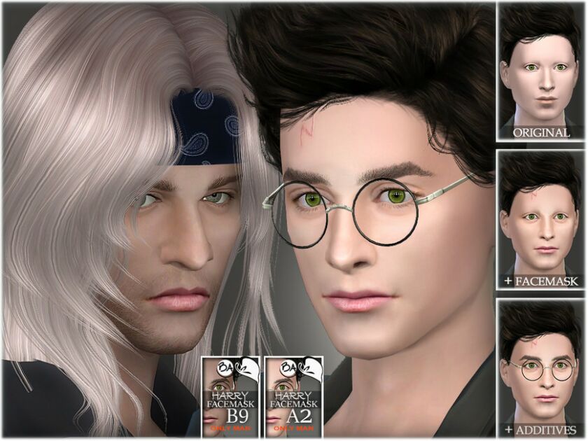 Harry Facemask By Bakalia 2 sims 4 cc harry facemask by bakalia 3