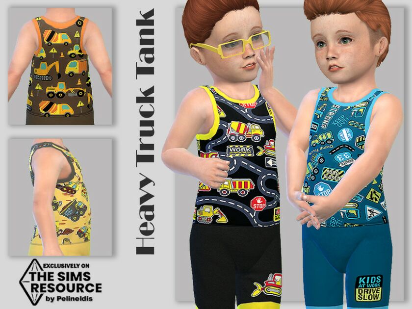 Heavy Truck Tank TOP By Pelineldis 1 Heavy Truck Tank TOP By Pelineldis Sims 4 CC