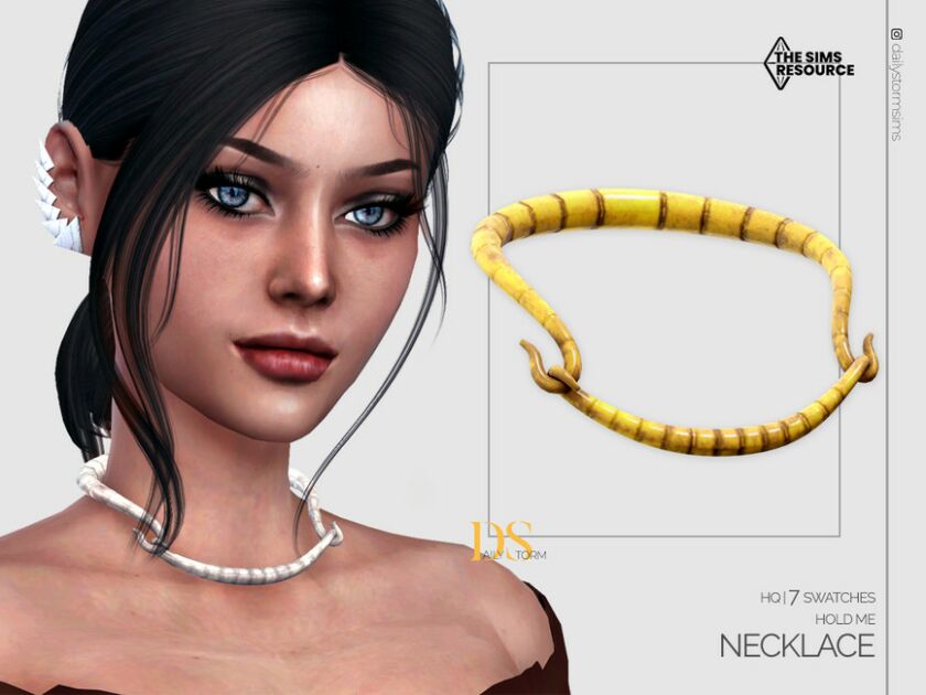 Hold ME Necklace By Dailystorm 1 Hold ME Necklace By Dailystorm Sims 4 CC