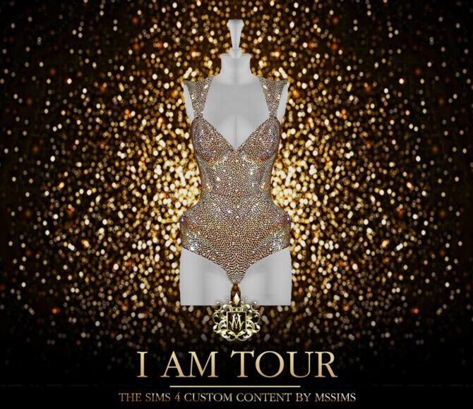 I AM Tour Bodysuite By Mssims Sims 4 CC