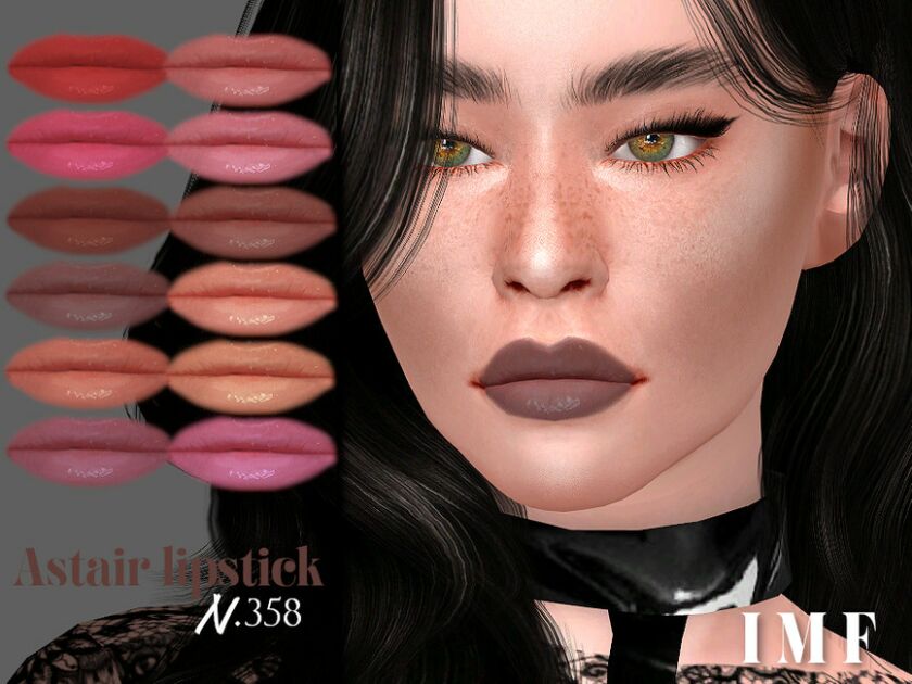 IMF Astair Lipstick N.358 By Izziemcfire 1 IMF Astair Lipstick N.358 By Izziemcfire Sims 4 CC