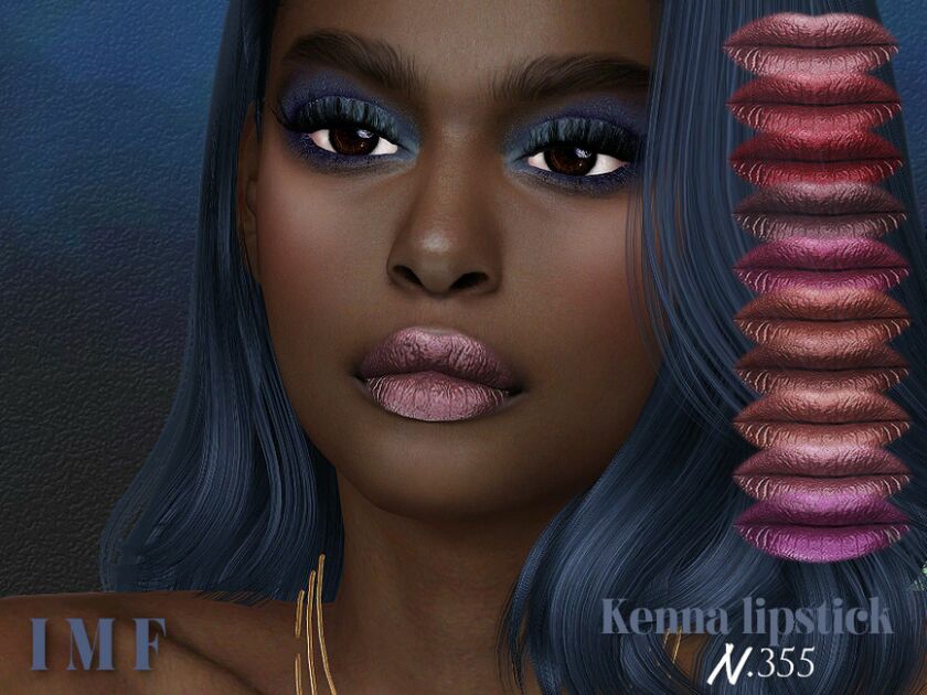 IMF Kenna Lipstick N.355 Sims 4 CC