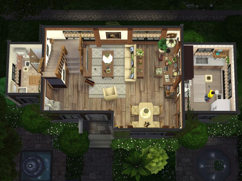 IVY Cottage // NO CC By Flubs79 2 sims 4 cc ivy cottage no cc by flubs79 7